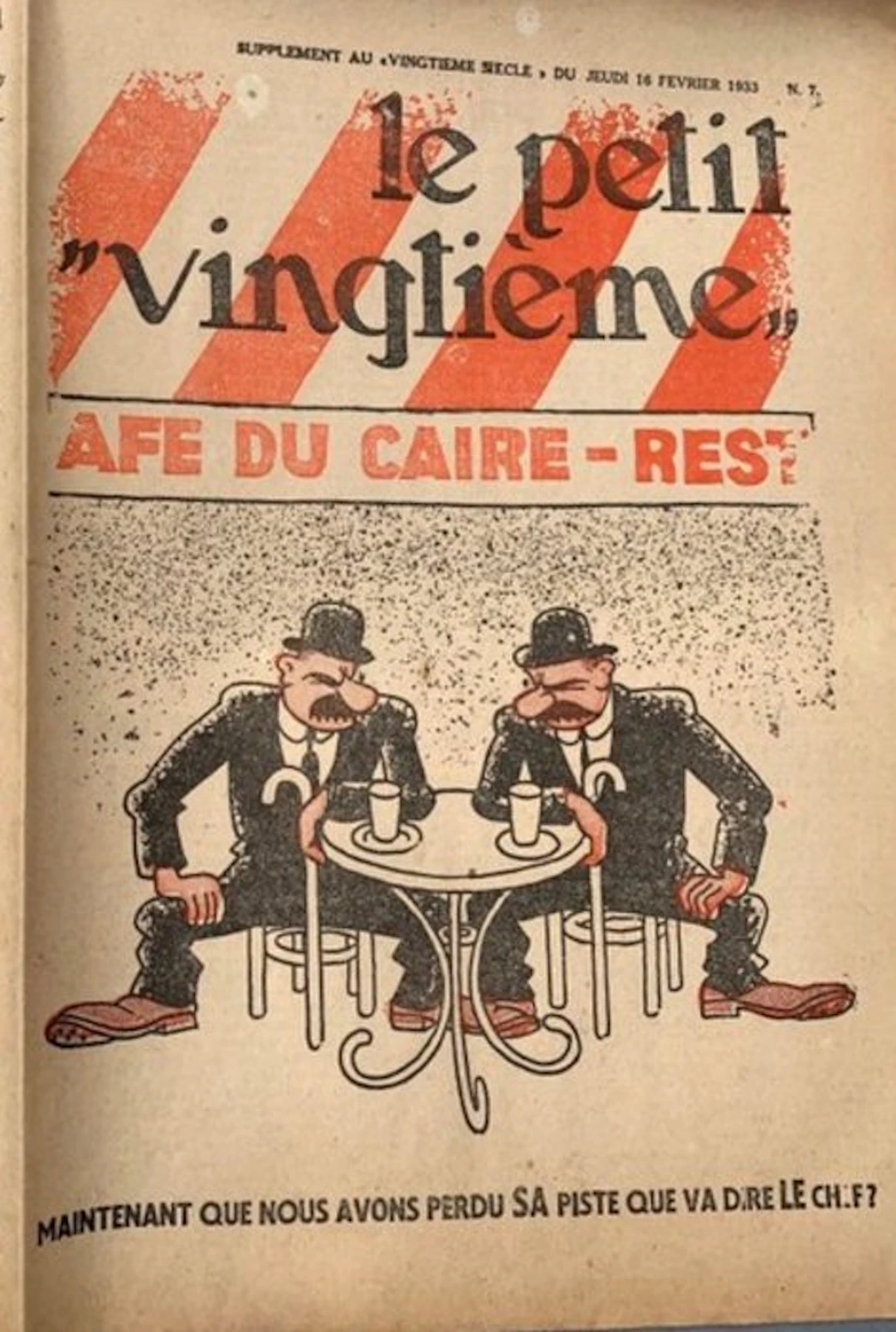 Petit Vingtième 2/1933 - fascicule non découpé - Grande feuille A1 - 1933