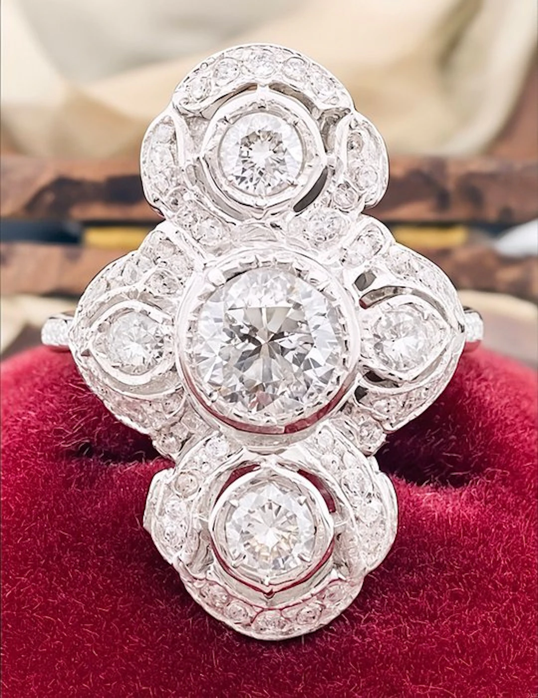 Ring Platinum Diamond (Natural) - Diamond