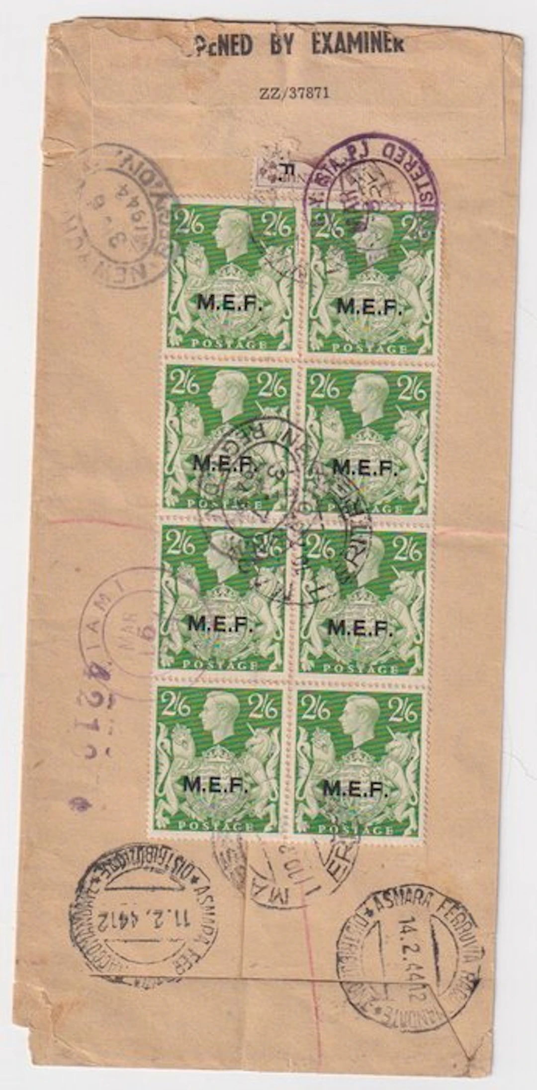 Great Britain - Occupation of Italian colonies...