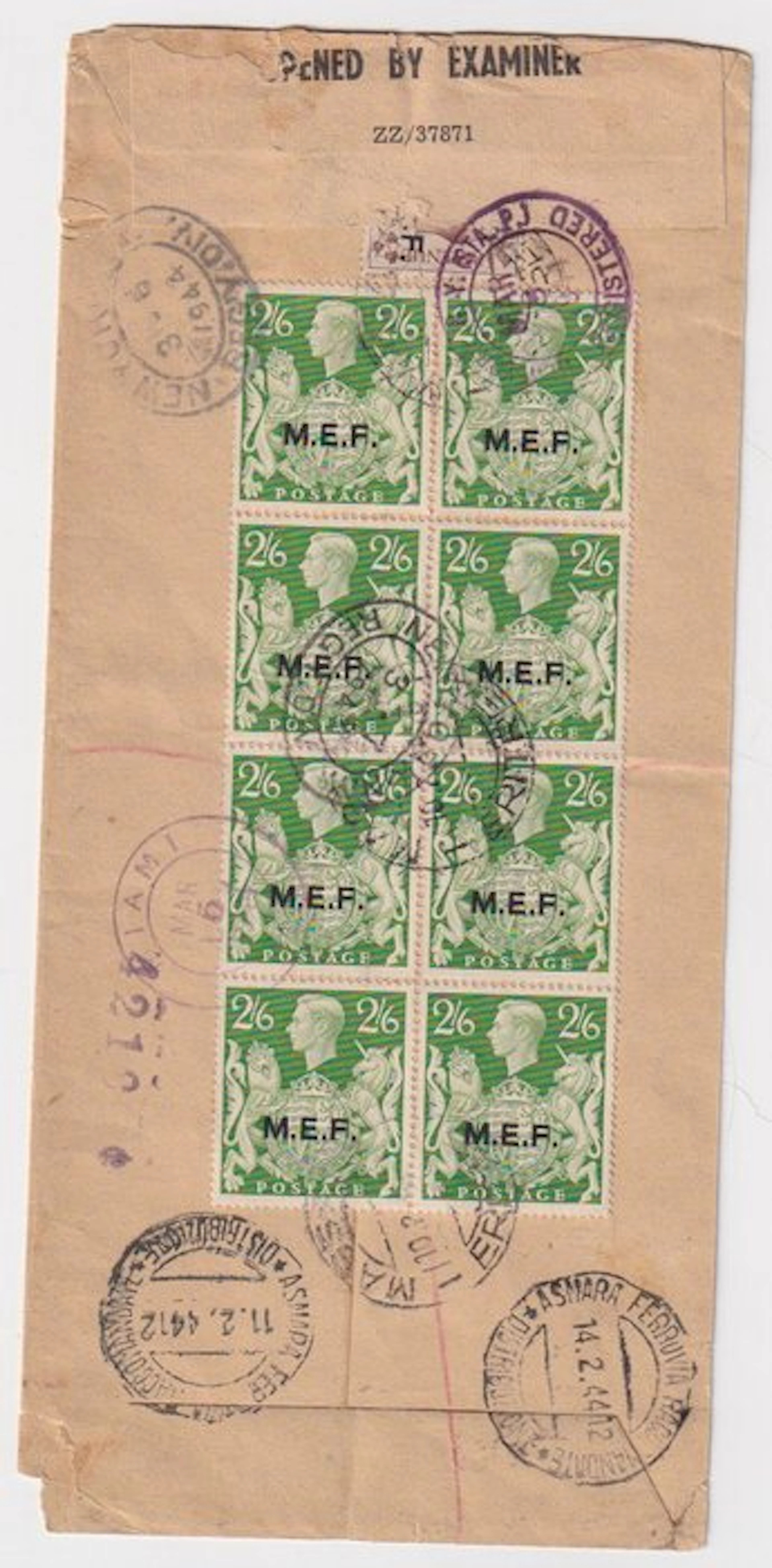 Great Britain - Occupation of Italian colonies...
