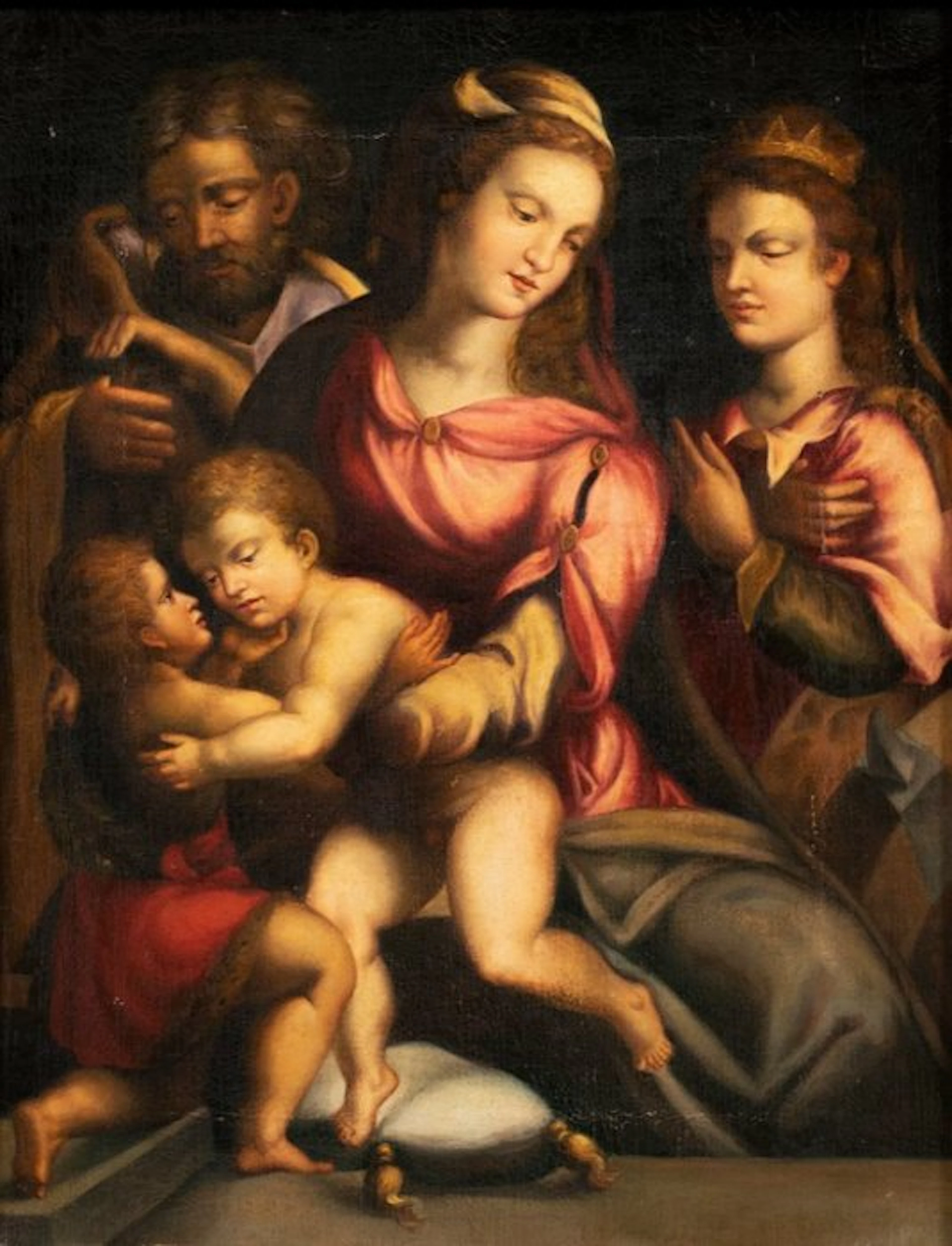Follower of Giovanni del Brina (XIX-XX) - Holy Family...