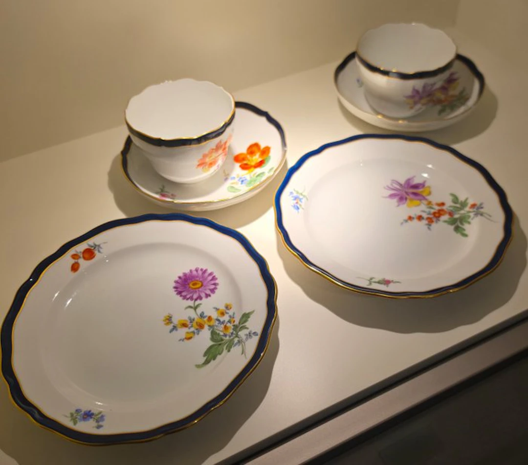 Meissen - Coffee and tea service (6) - White porcelain
