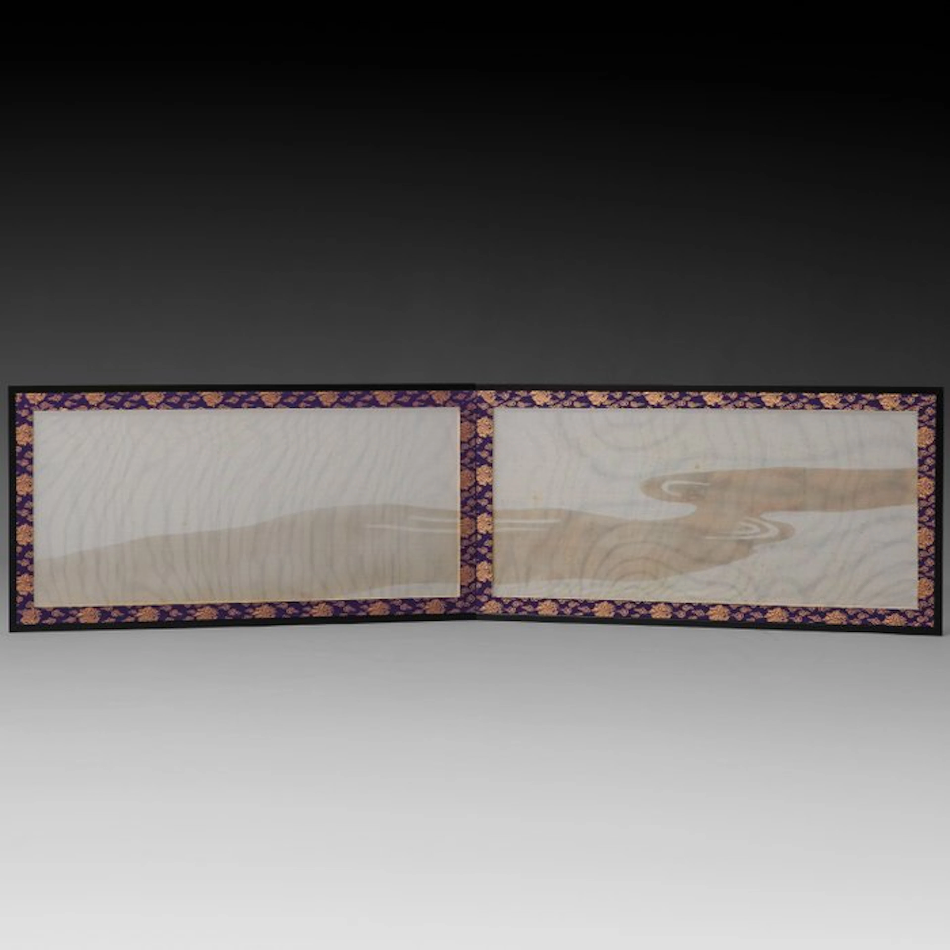 Furosaki’byôbu 風炉先屏風 (tea-ceremony folding screen) - Lacquered wood