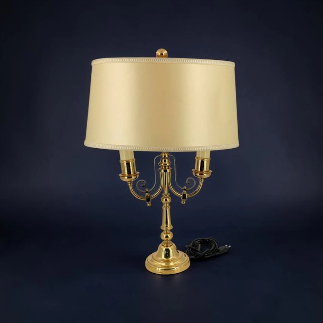 Table lamp - Dos Luces - Bronze - Hot-water bottle