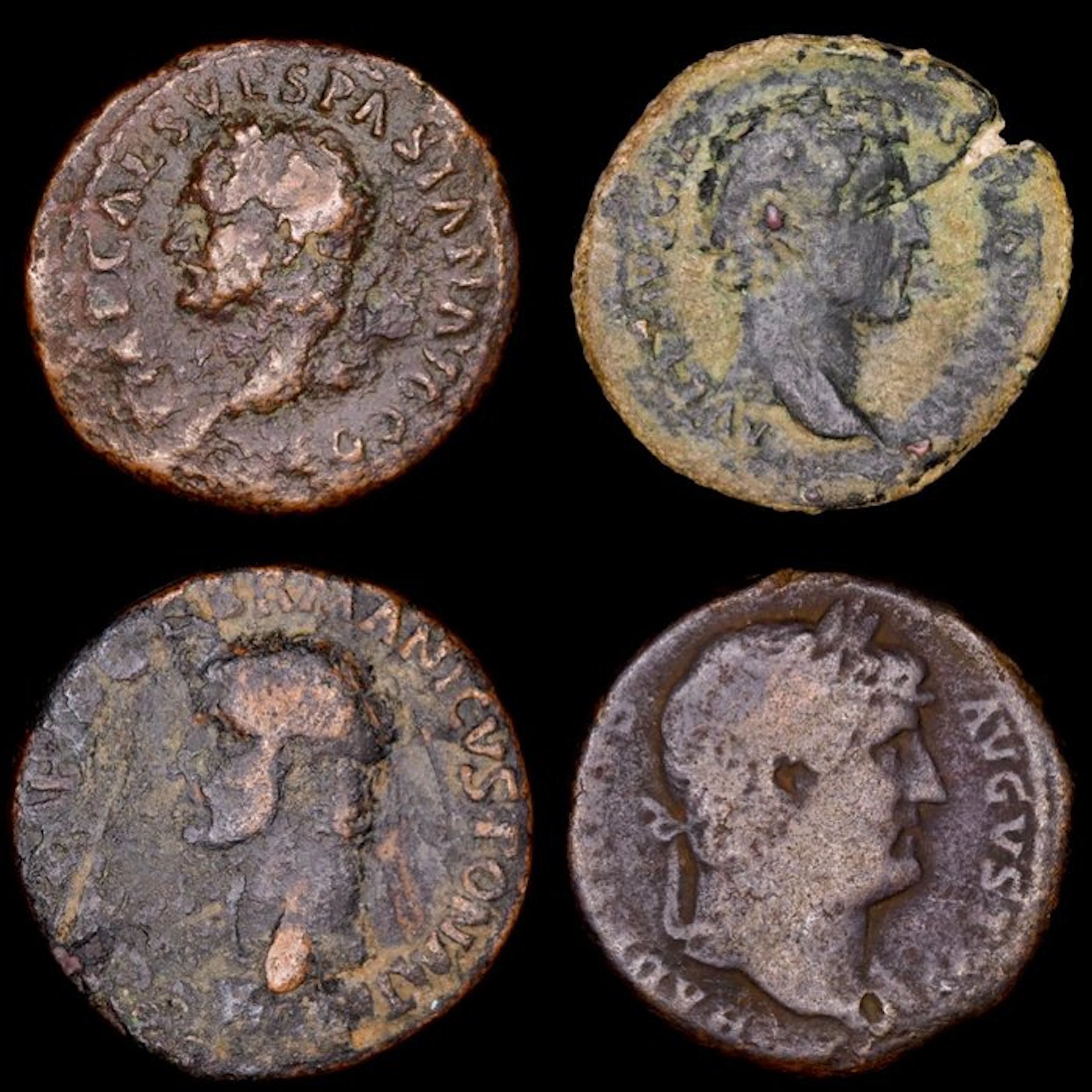 Roman Empire Lote de 4 Ases Roma (No reserve price)