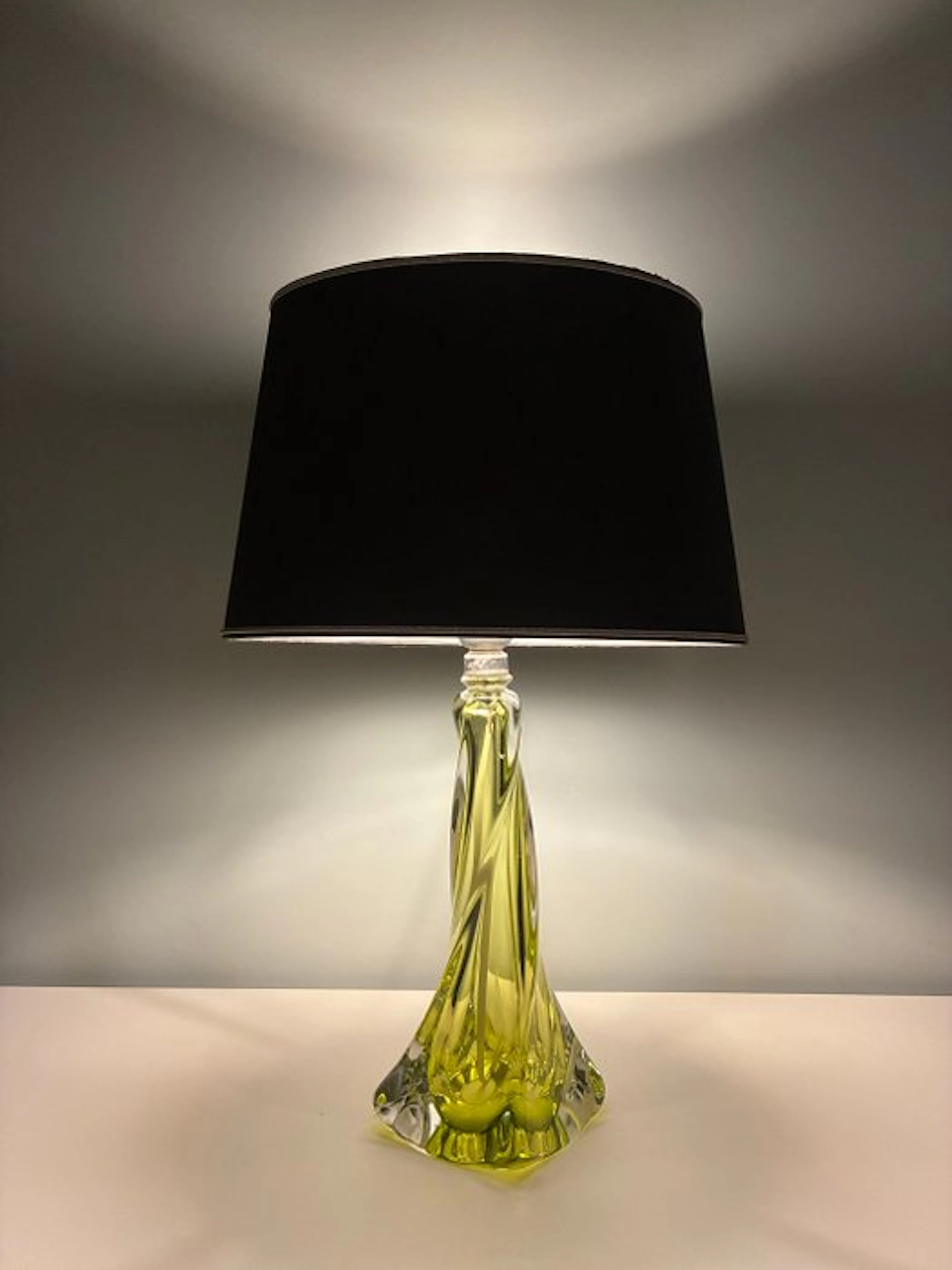 Val Saint Lambert - René Delvenne - Table lamp - Crystal