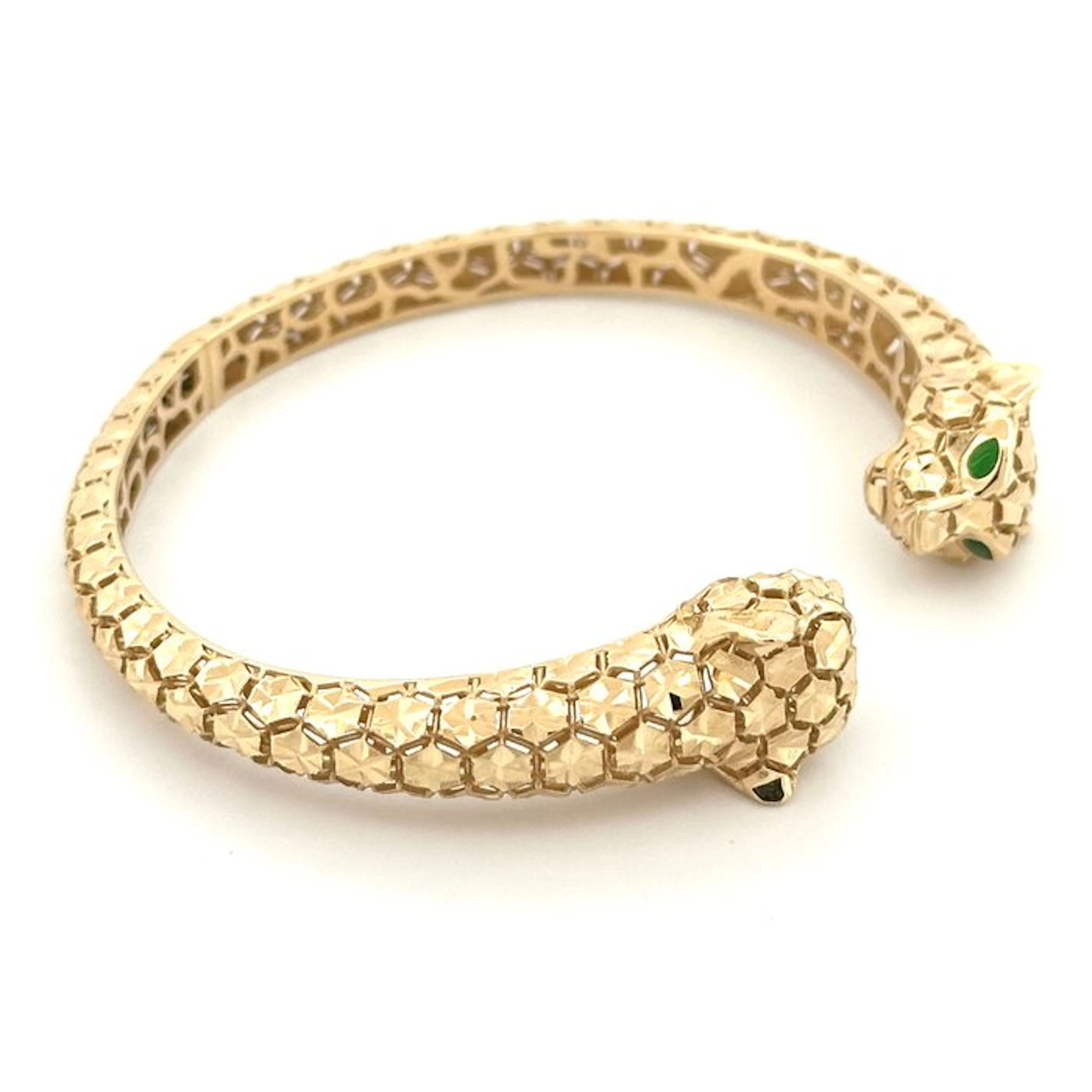Bracelet - 18 kt. Yellow gold, White gold - panther