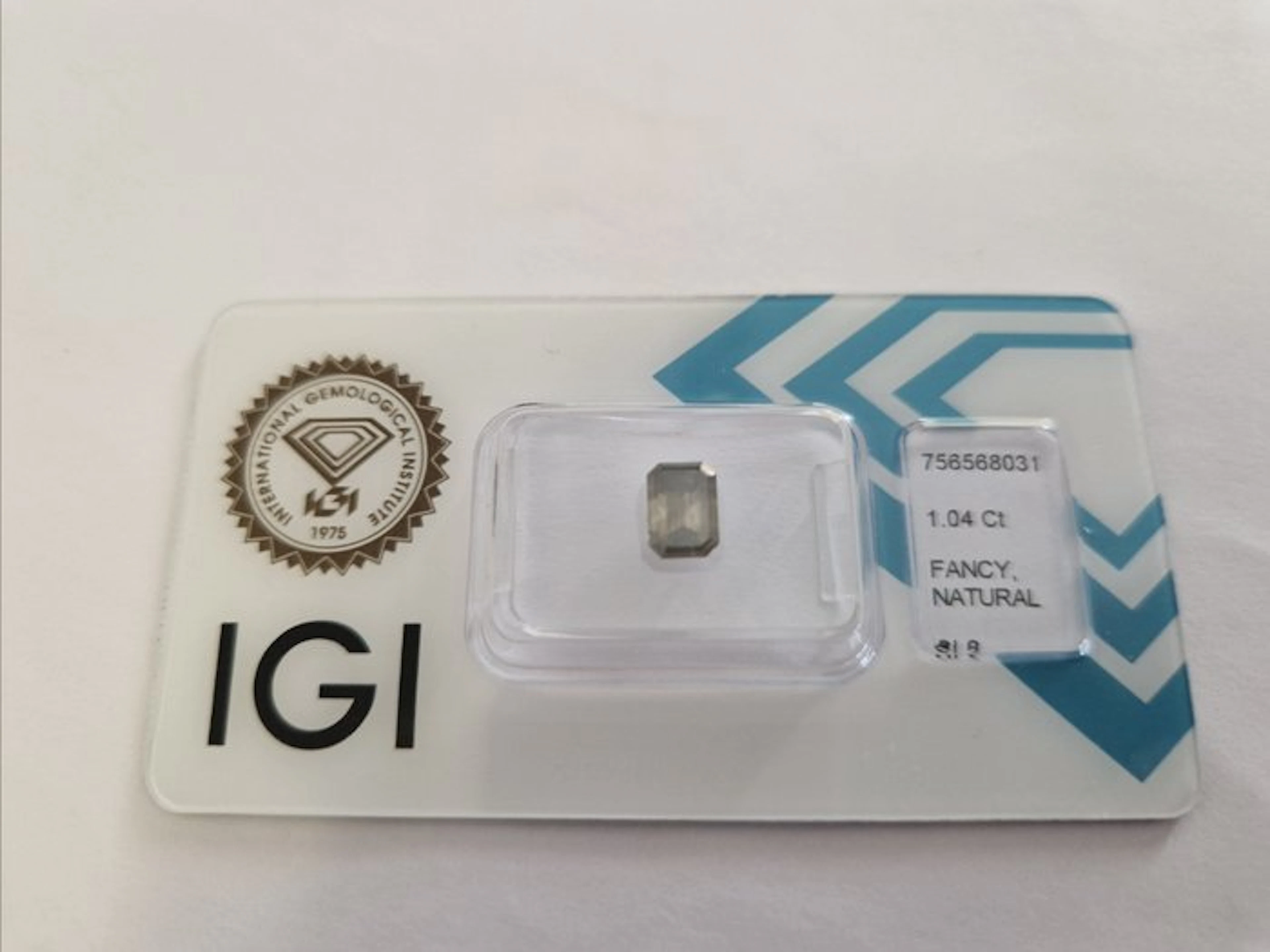 1 pcs Diamond (Natural) - 1.04 ct - Emerald - SI2...