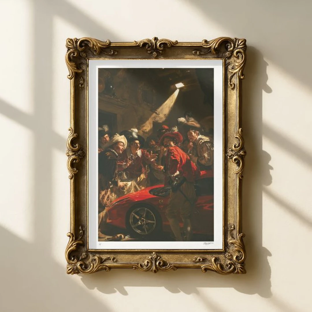 EGO - Ferrari in the Tavern - 40x60 cm Limited Edition
