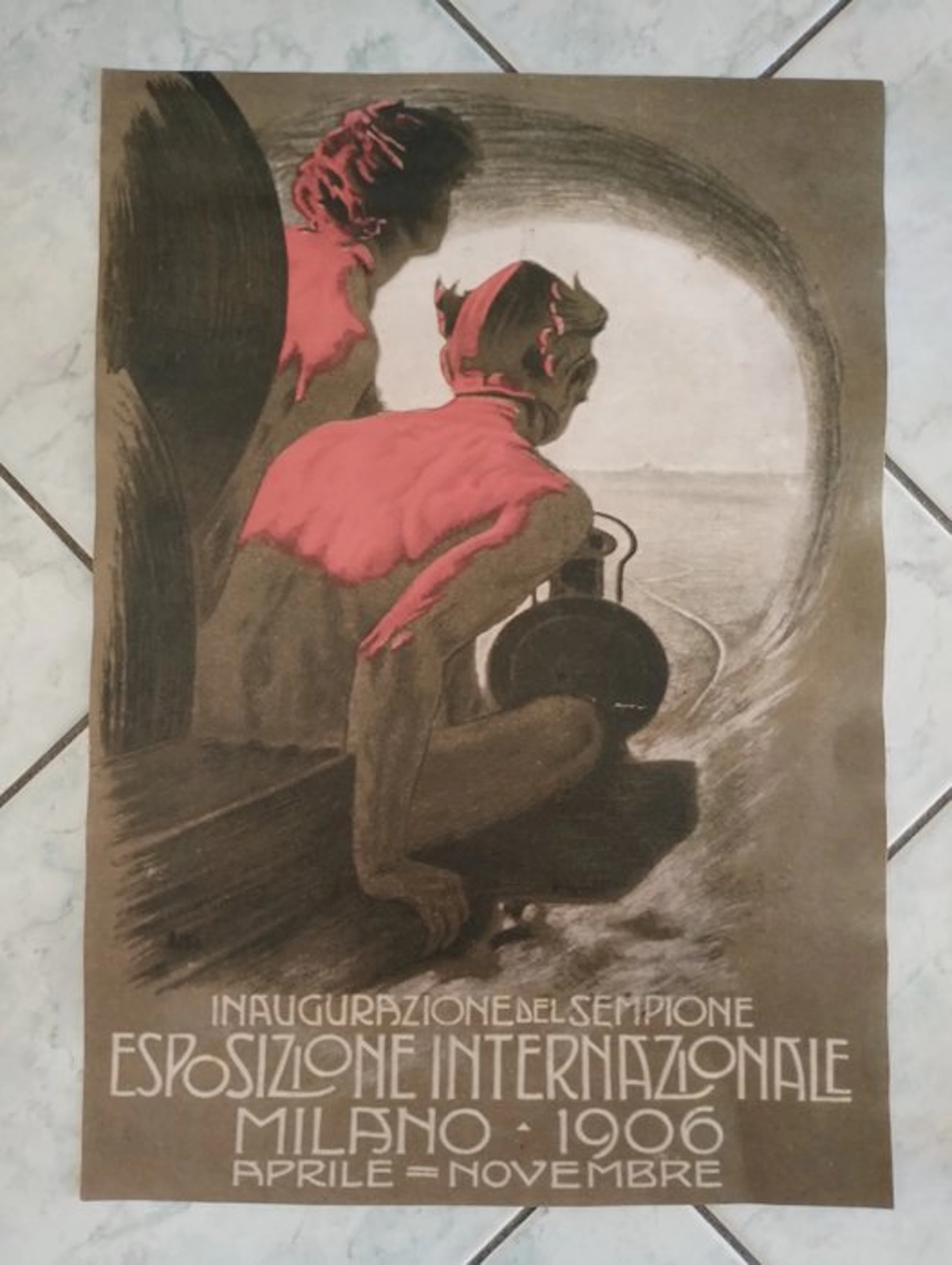 Leopoldo Metlicovitz - Inaugurazione del Sempione - 1970s