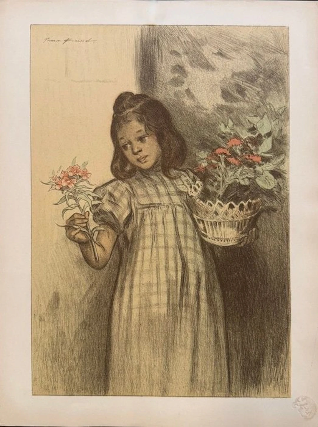 Firmin Bouisset (1859-1925) - Bouquetière