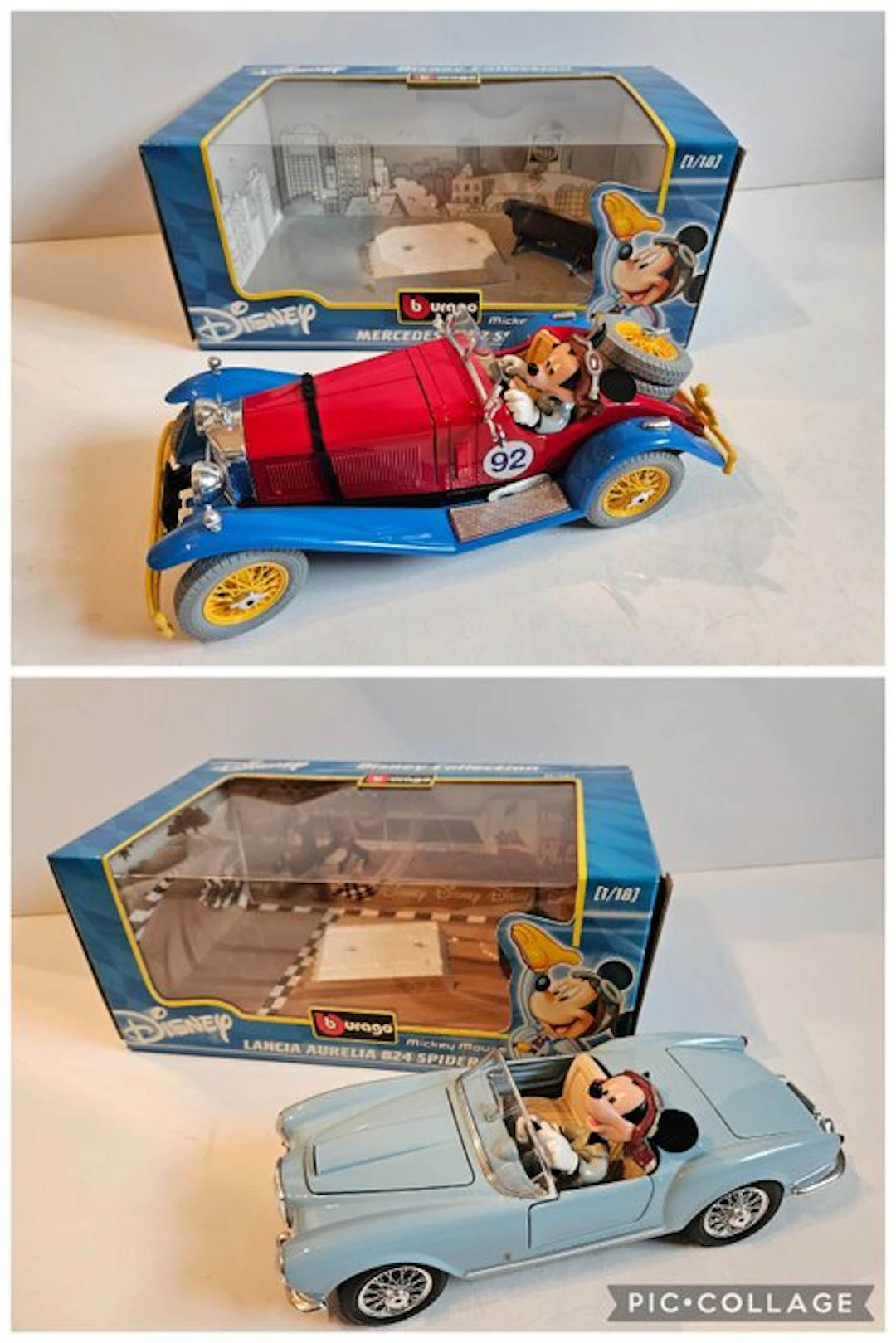 Mickey Mouse - 2 Toy - Bburago - 1980