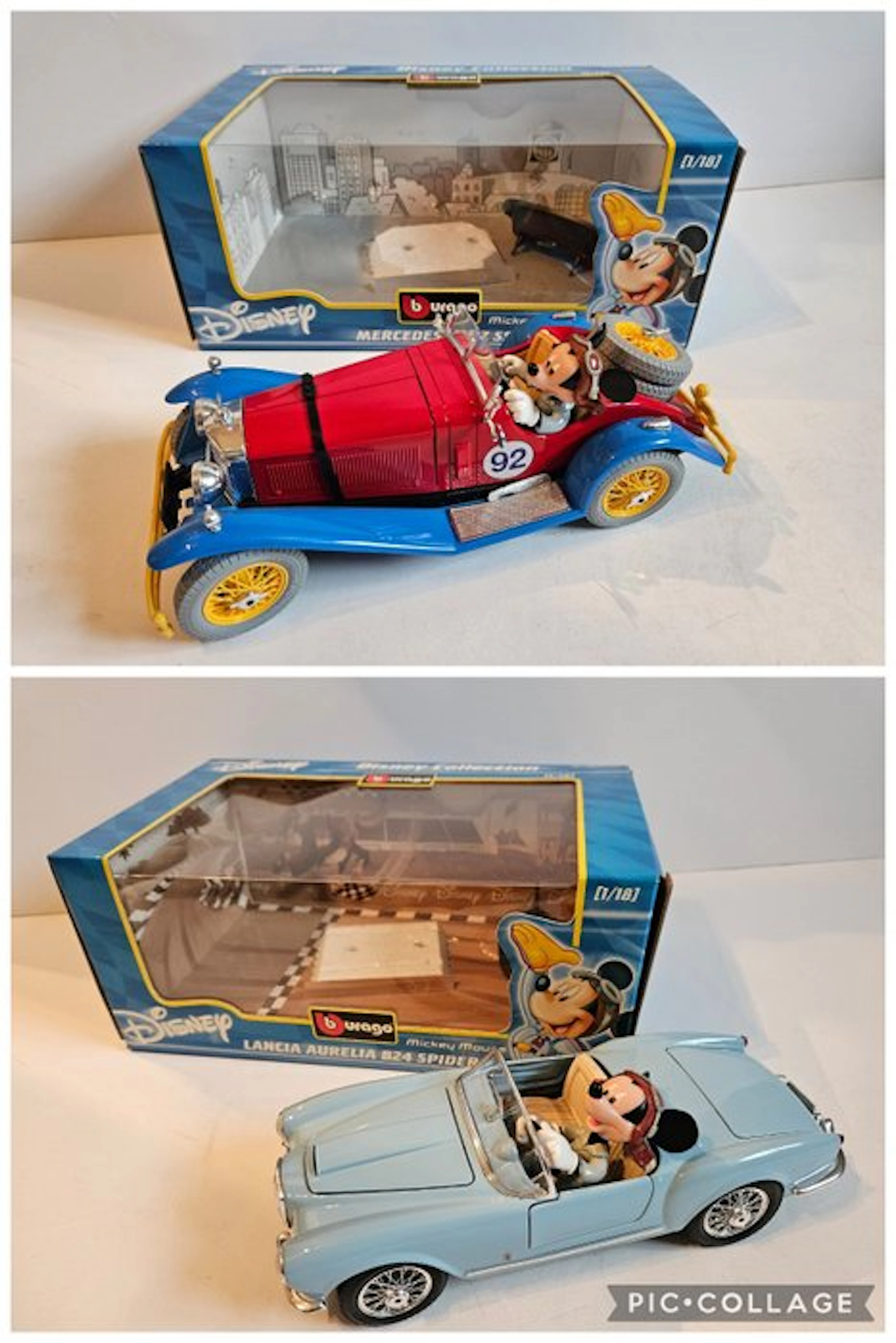 Mickey Mouse - 2 Toy - Bburago - 1980