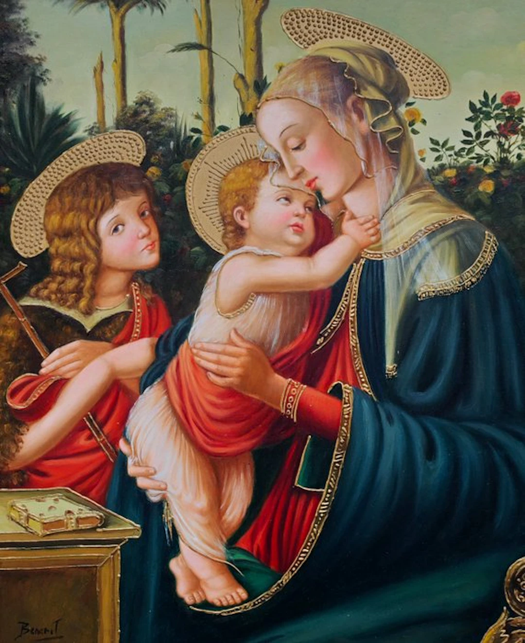Sandro Botticelli (1445–1510) Dans le goût de - La Vierge...