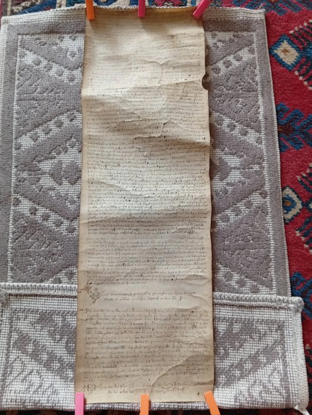 Manoscritto medievale - Manoscritto Pergamena arrotolata 1361 - 1361