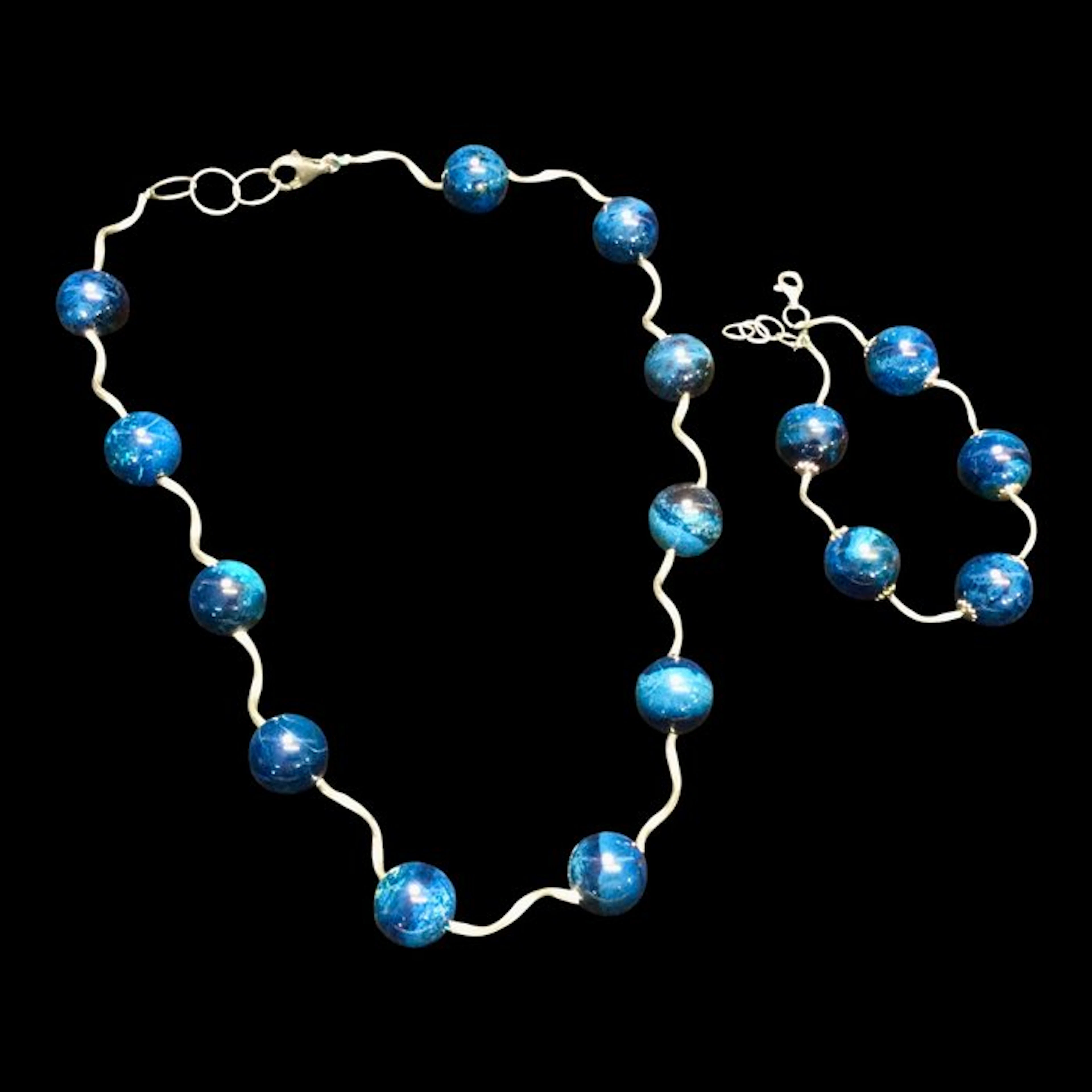 Apatite Jewellery - Height: 16 mm - Width: 16 mm- 136 g - (2)