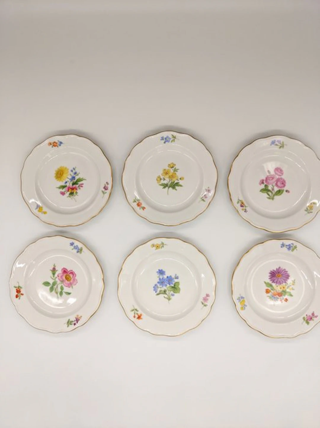 Meissen - Plate (6) - Porcelain