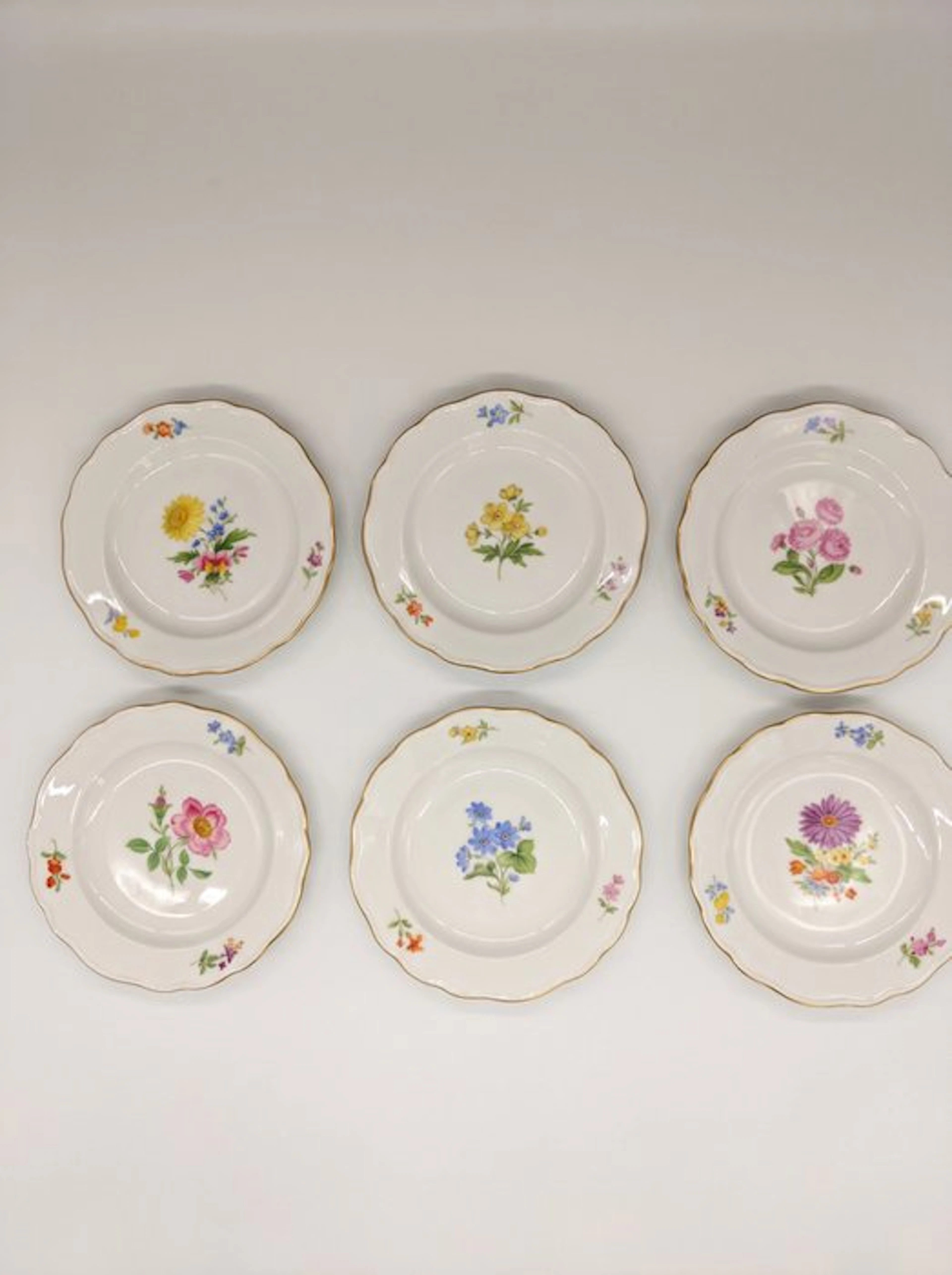 Meissen - Plate (6) - Porcelain