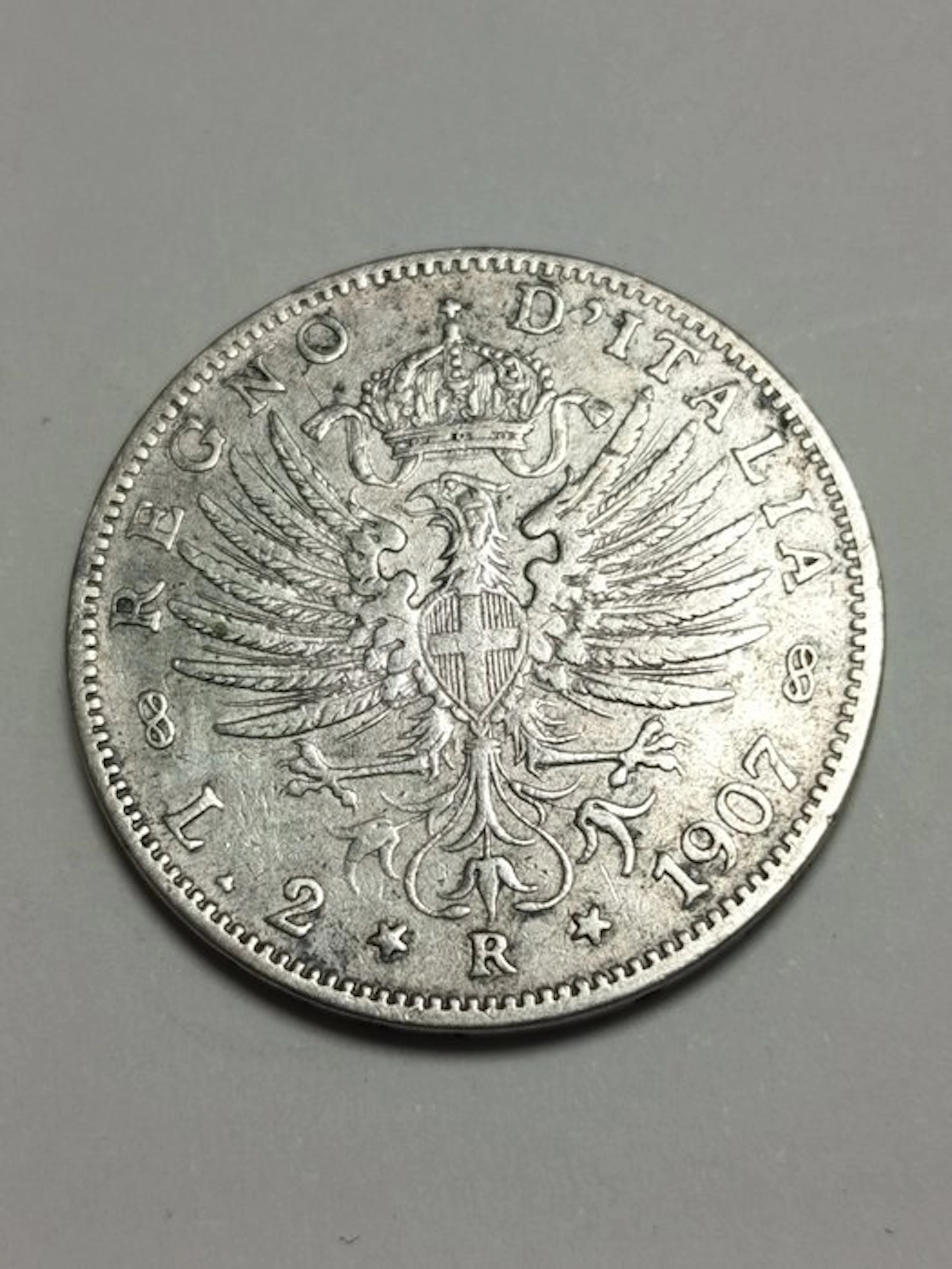 Italy, Kingdom Vittorio Emanuele III. 2 Lire 1907 (No reserve price)