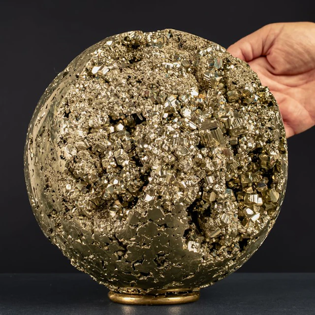 Monumental pyrite sphere from Peru – 11 kg of pure natural gold- 11503.12 g