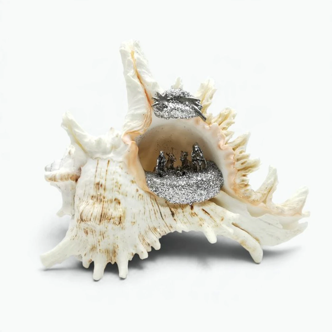 Nativity scene - Shell - Italian craftsmanship