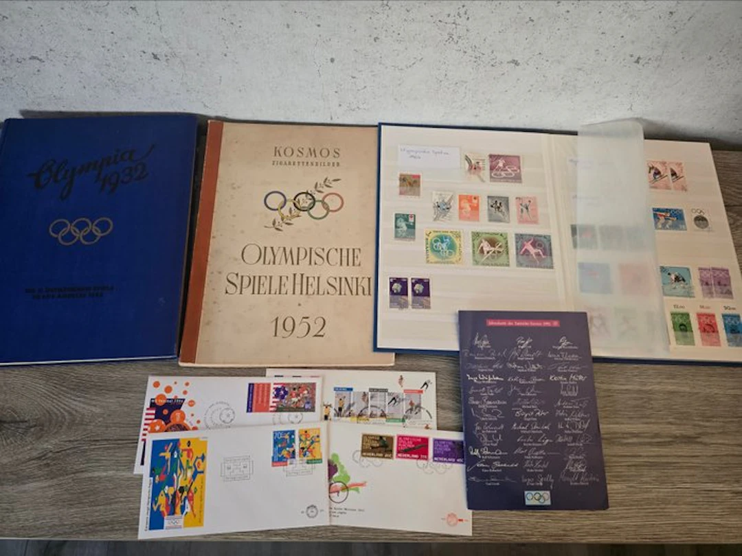 Memorabilia collection - Chromo albums and stamp album - Olympische Spelen