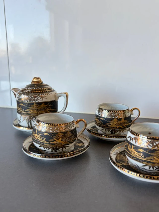 Tea cup set (8) - Porcelain