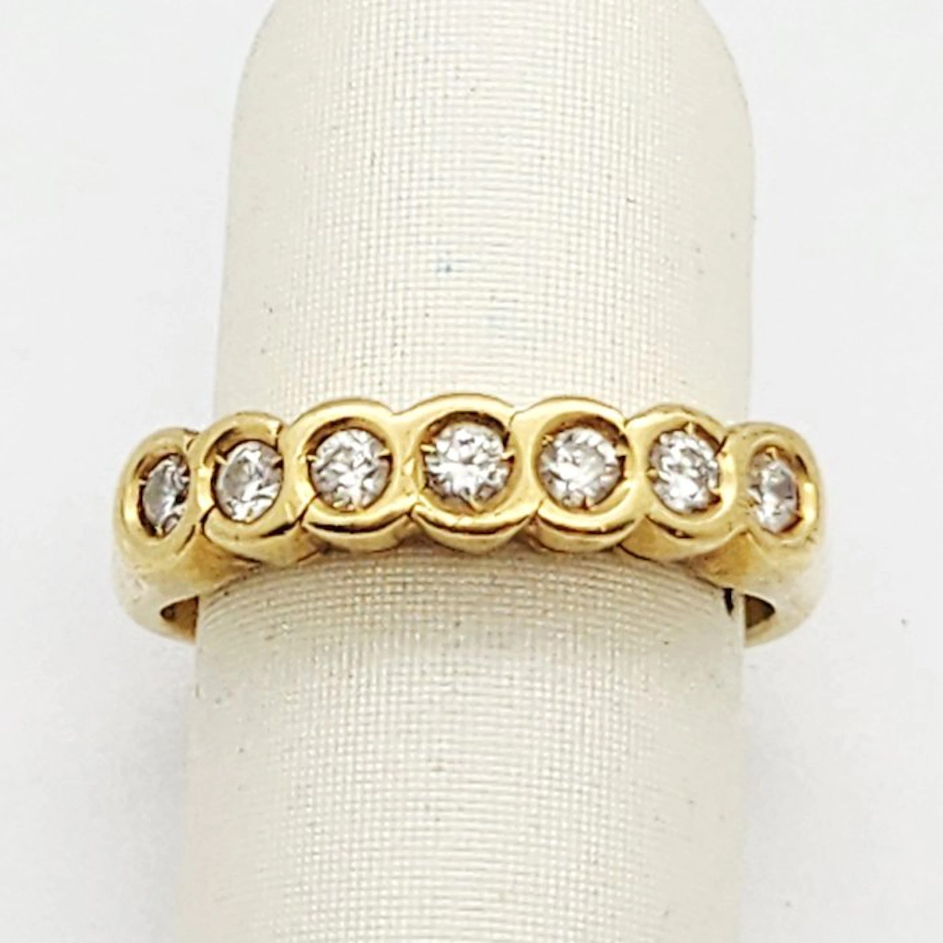 Ring - 18 kt. Yellow gold - 0.42ct. tw. Diamond (Natural)