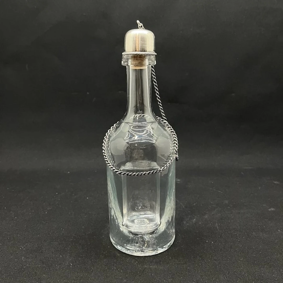 Bottle - Glass, Sterling silver (925)