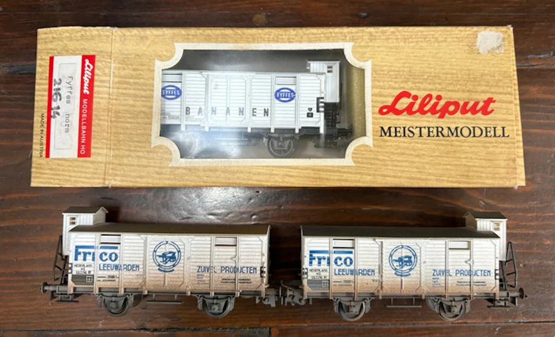 Liliput H0 - 216 14 - Model train freight wagon set (3)...