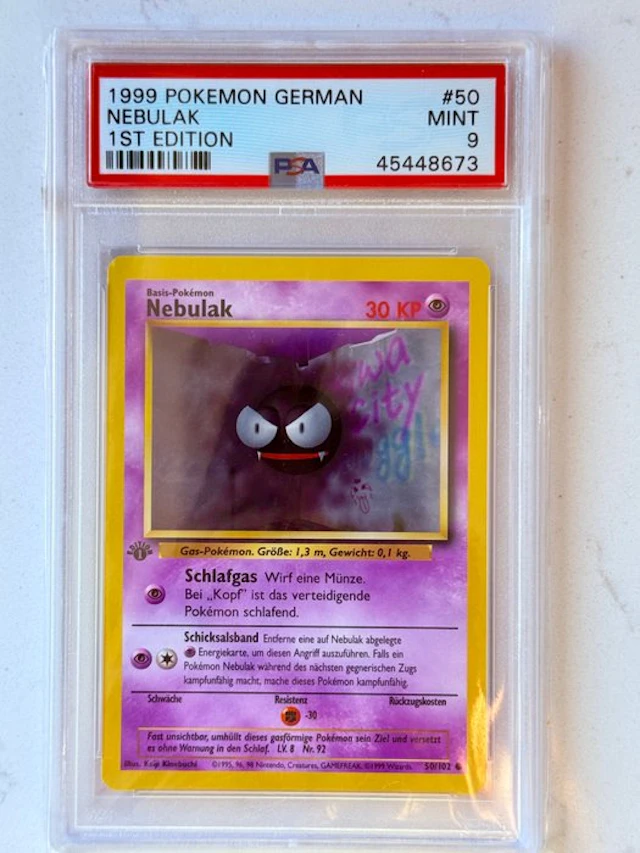Pokémon - 1 Graded card - Nebulak 50 Foil, First edition - PSA 9 - Various sets