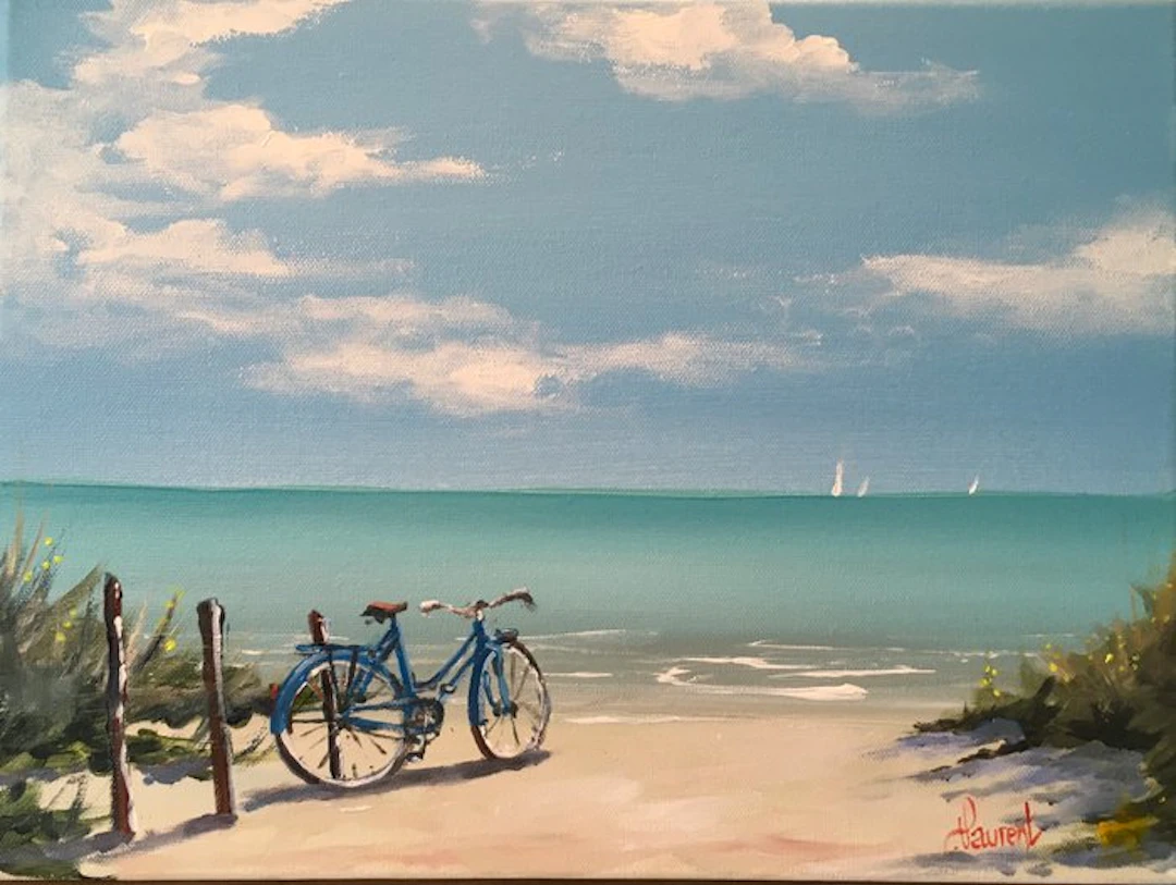 Philippe Laurent (XX-XXI) - Ile de Ré . La plage