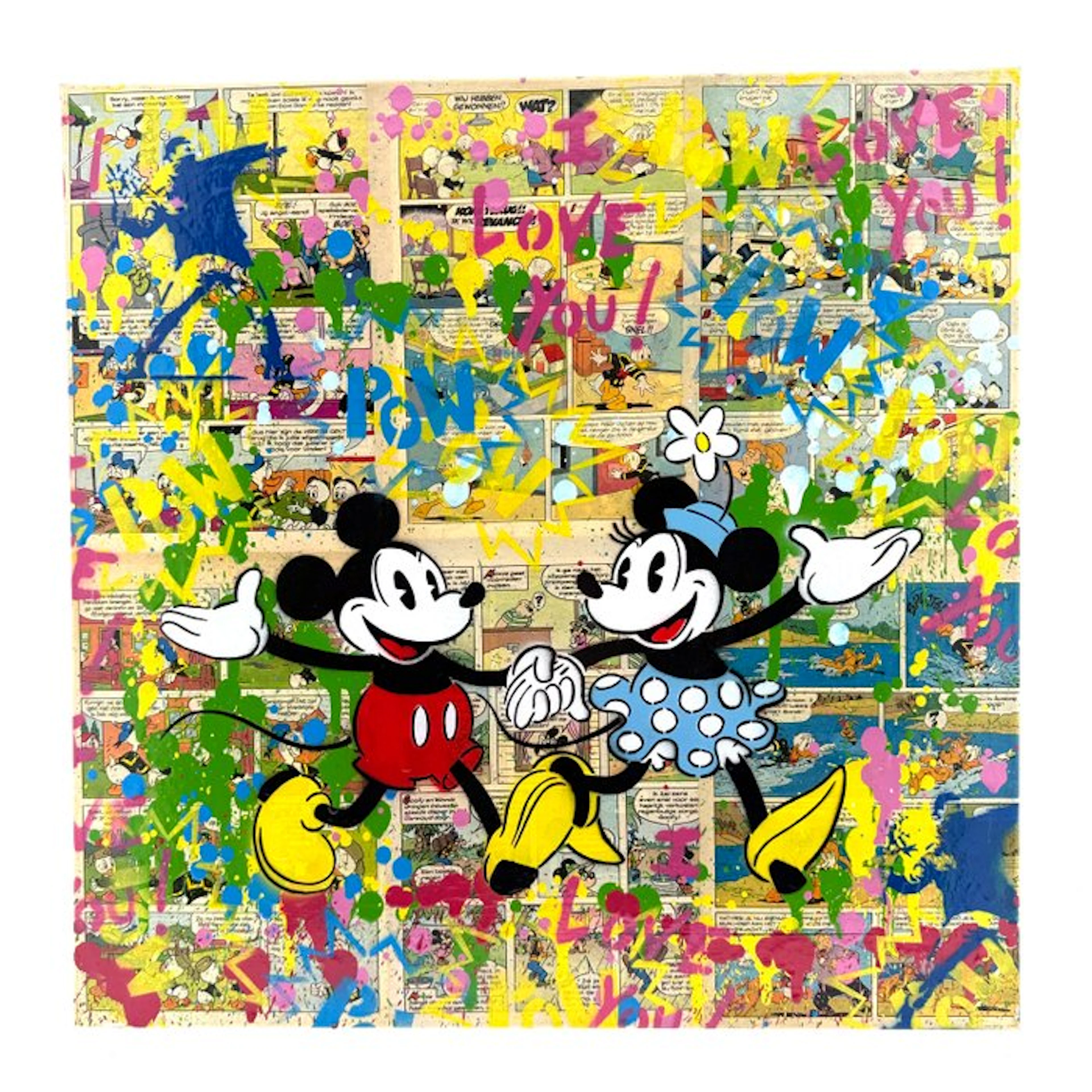 Koen Betjes (1992) - Mickey and Minnie Mouse x Comics (canvas)