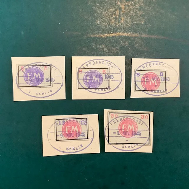 Germany - Local postal areas 1945 - Fredesdorf: full...