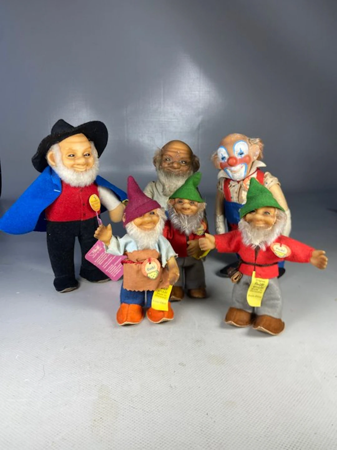 Steiff - Plush toy Ensemble de 6 Figurines / Poupées...