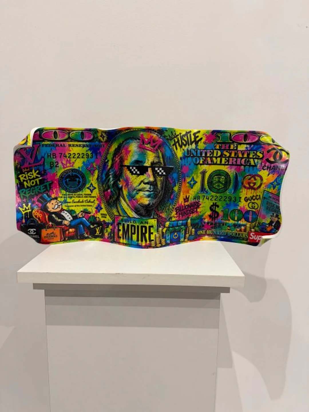 Art'Pej - Billet Froissé 100 dollars