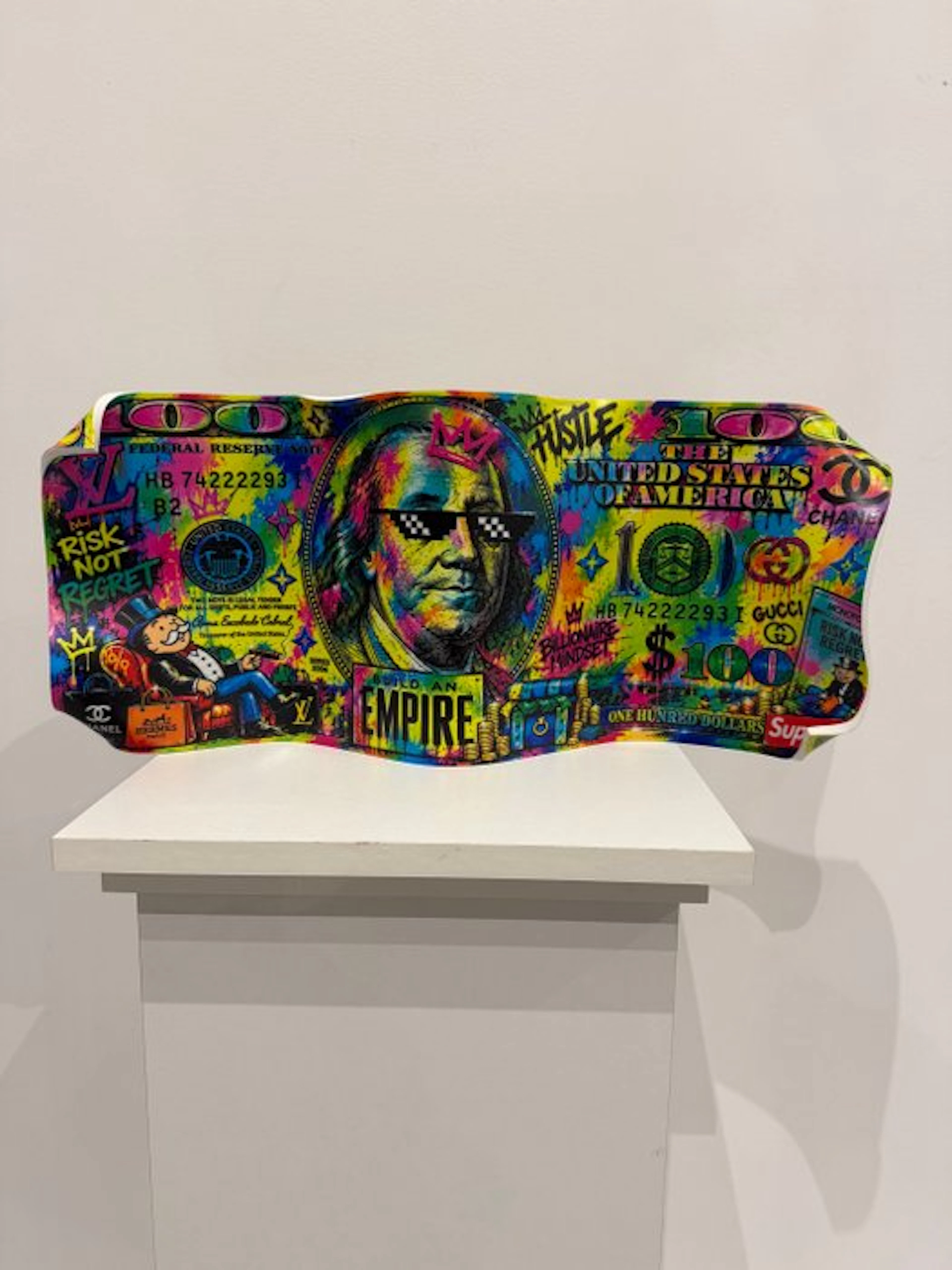 Art'Pej - Billet Froissé 100 dollars