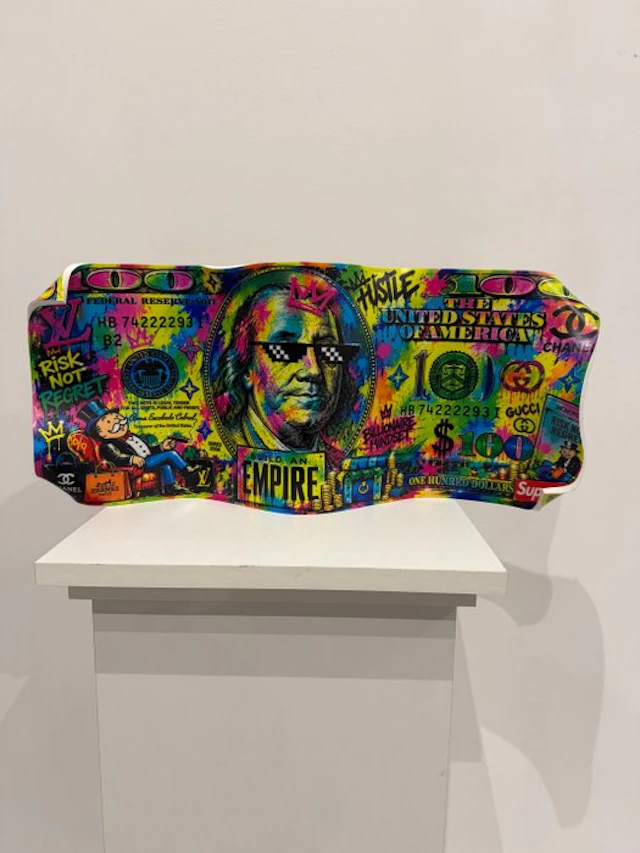 Art'Pej - Billet Froissé 100 dollars