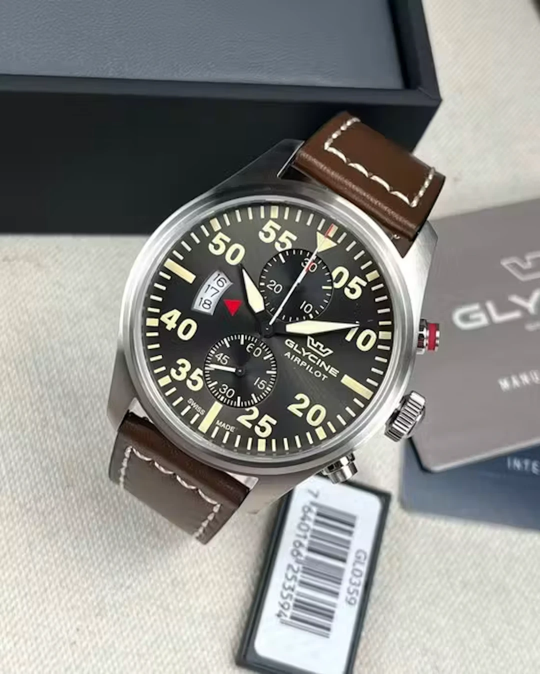 Glycine - Airpilot Chronograph Date Grey - GL0359 - Men - 2020-2025