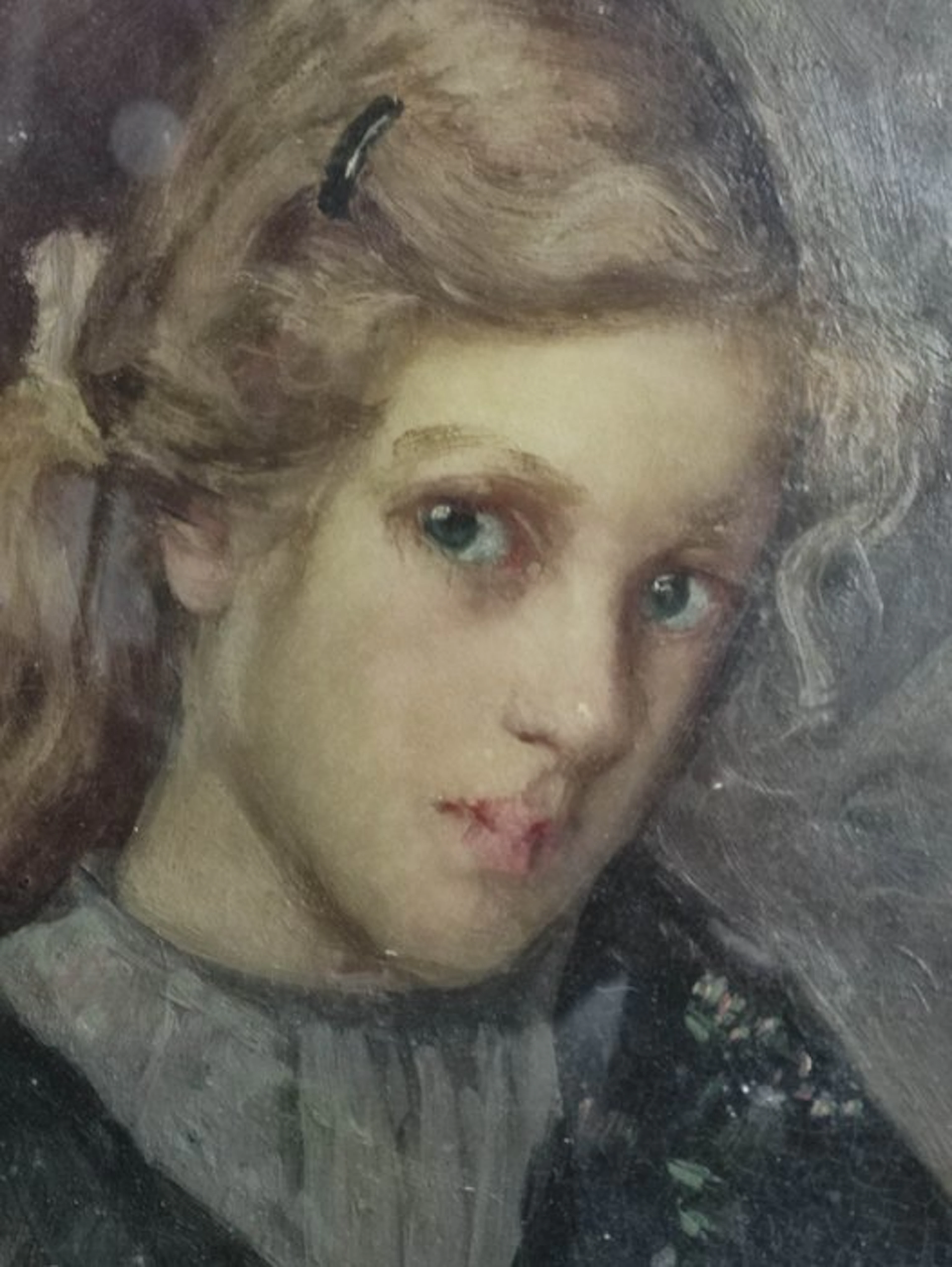 Giulio Romano Vercelli (1871-1951) - Ritratto di giovane ragazza