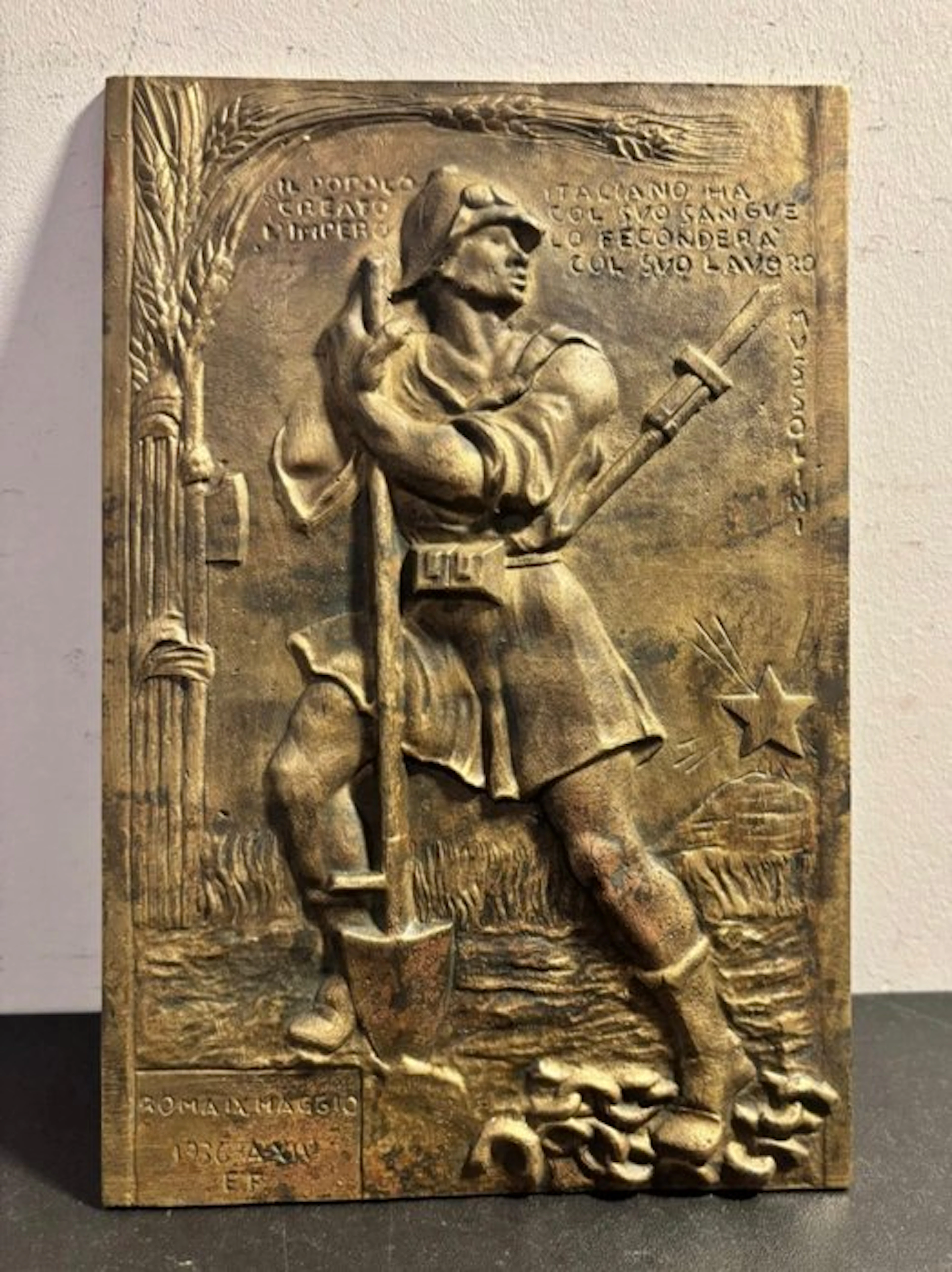 Italy - Fascist Colonies badge 22x15 Blackshirts Ethiopia...