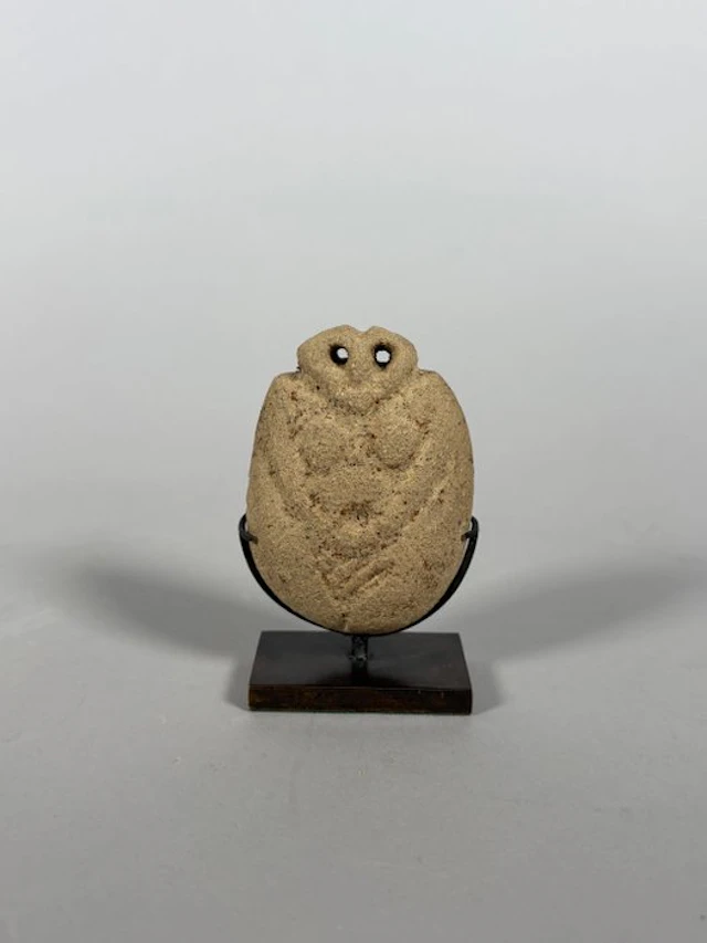 Tell Brak calcite Idol "to the eyes". - 9.5 cm