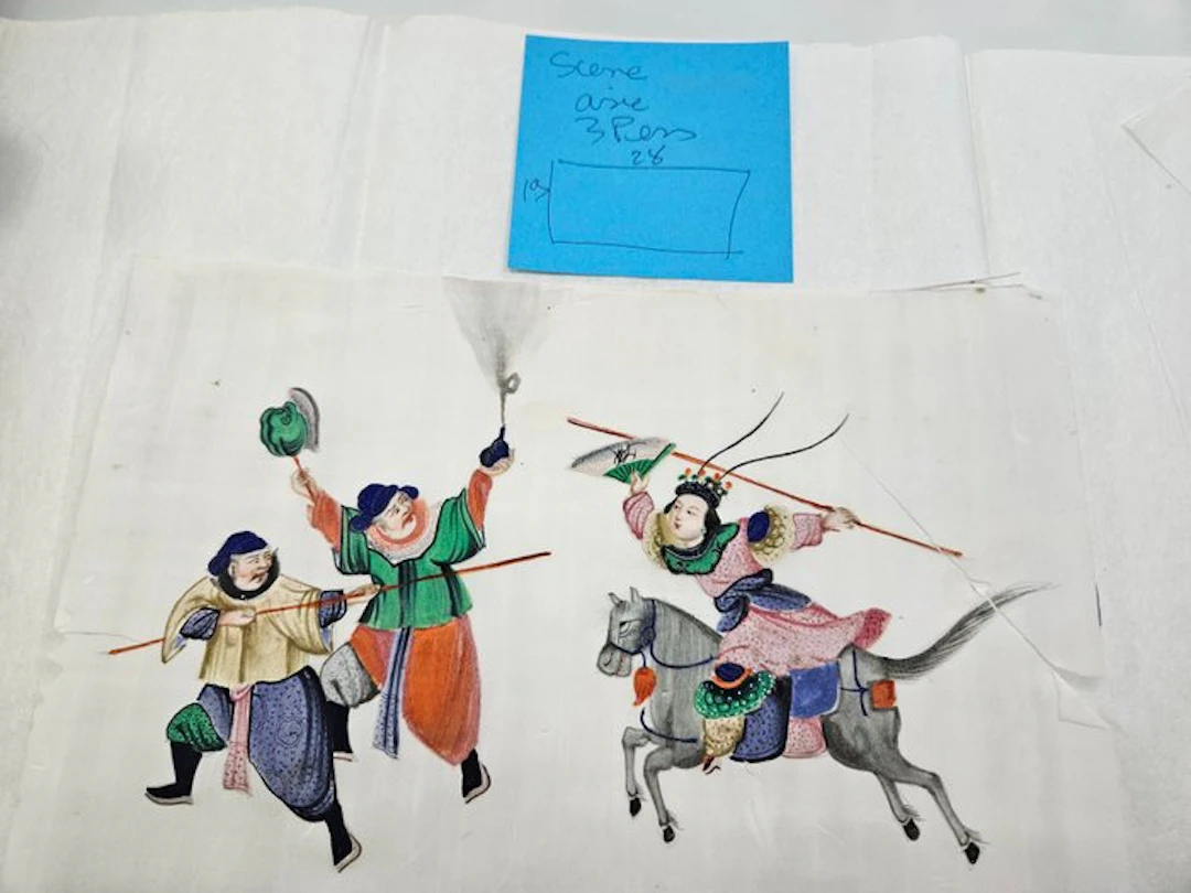 scene combat - chine - China - Qing Dynasty (1644-1911)