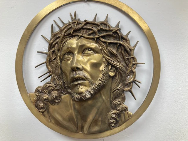 Sculpture, Ecce Homo - 33 cm - Gilt bronze
