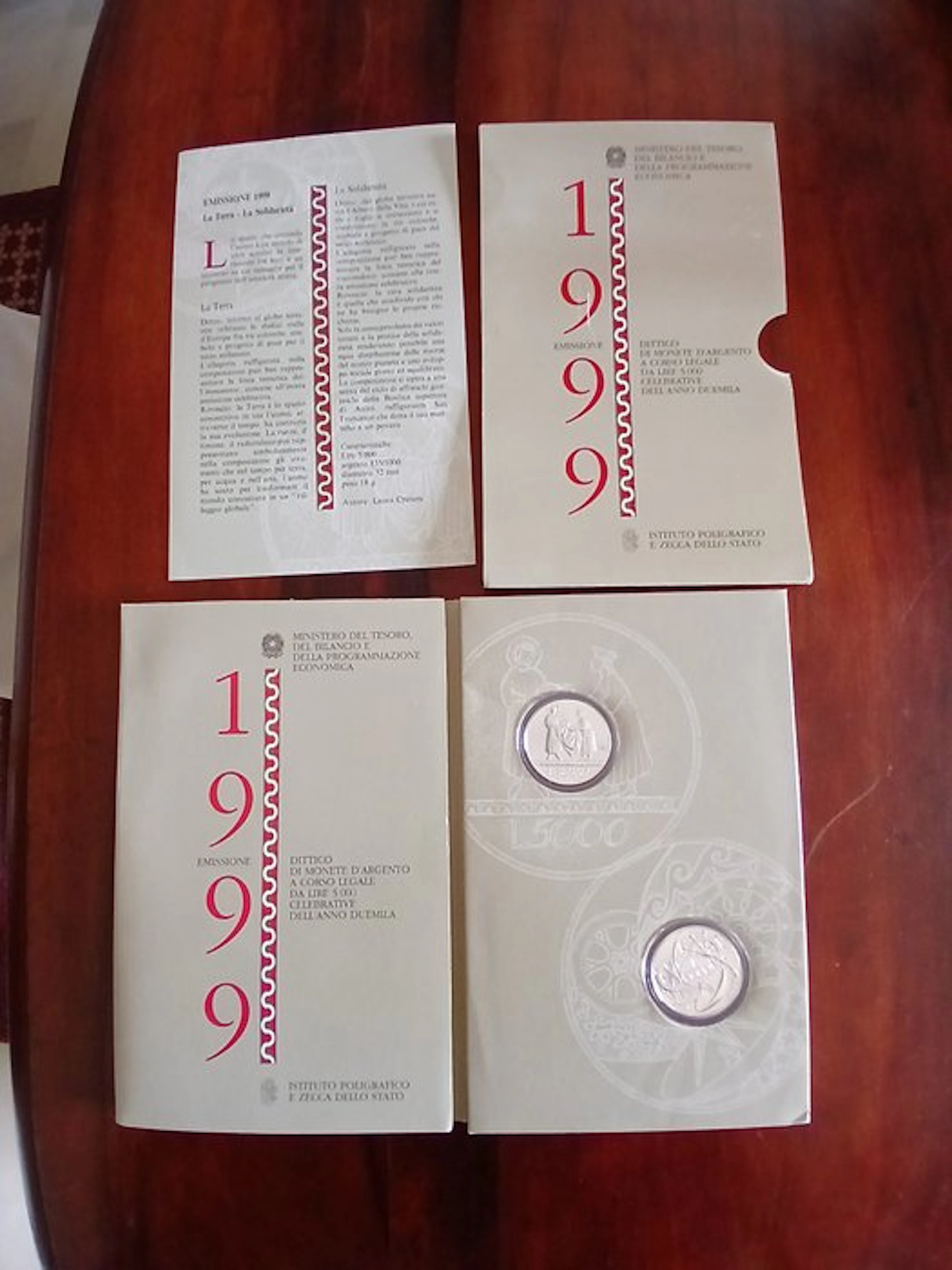 Italy. 5000 Lire 1999
