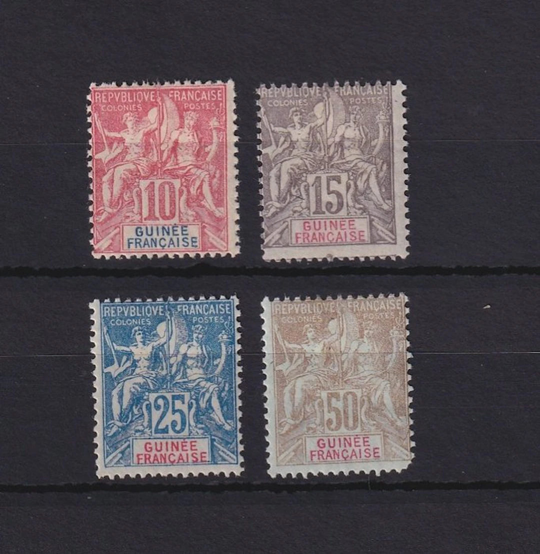 Guinea 1900 - série complète - Yvert n°14/17