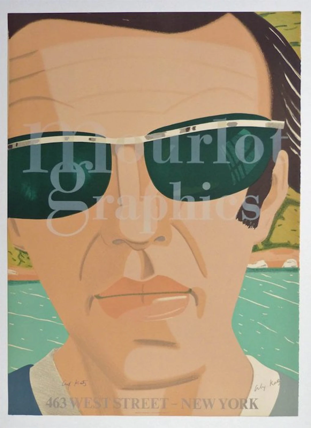 Alex Katz (1927) - hand signiert - Mourlot Graphics New York 1970