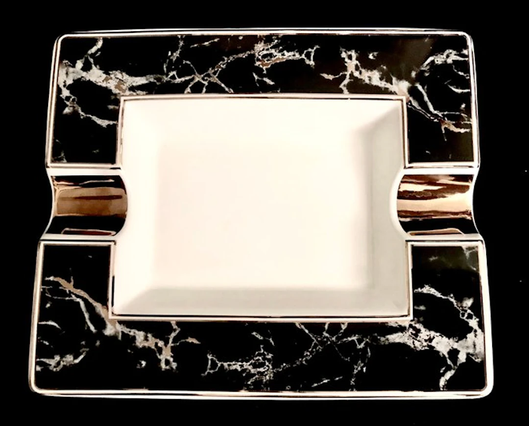 Angelo - Angelo - Ashtray - A superb “ simil black marble...