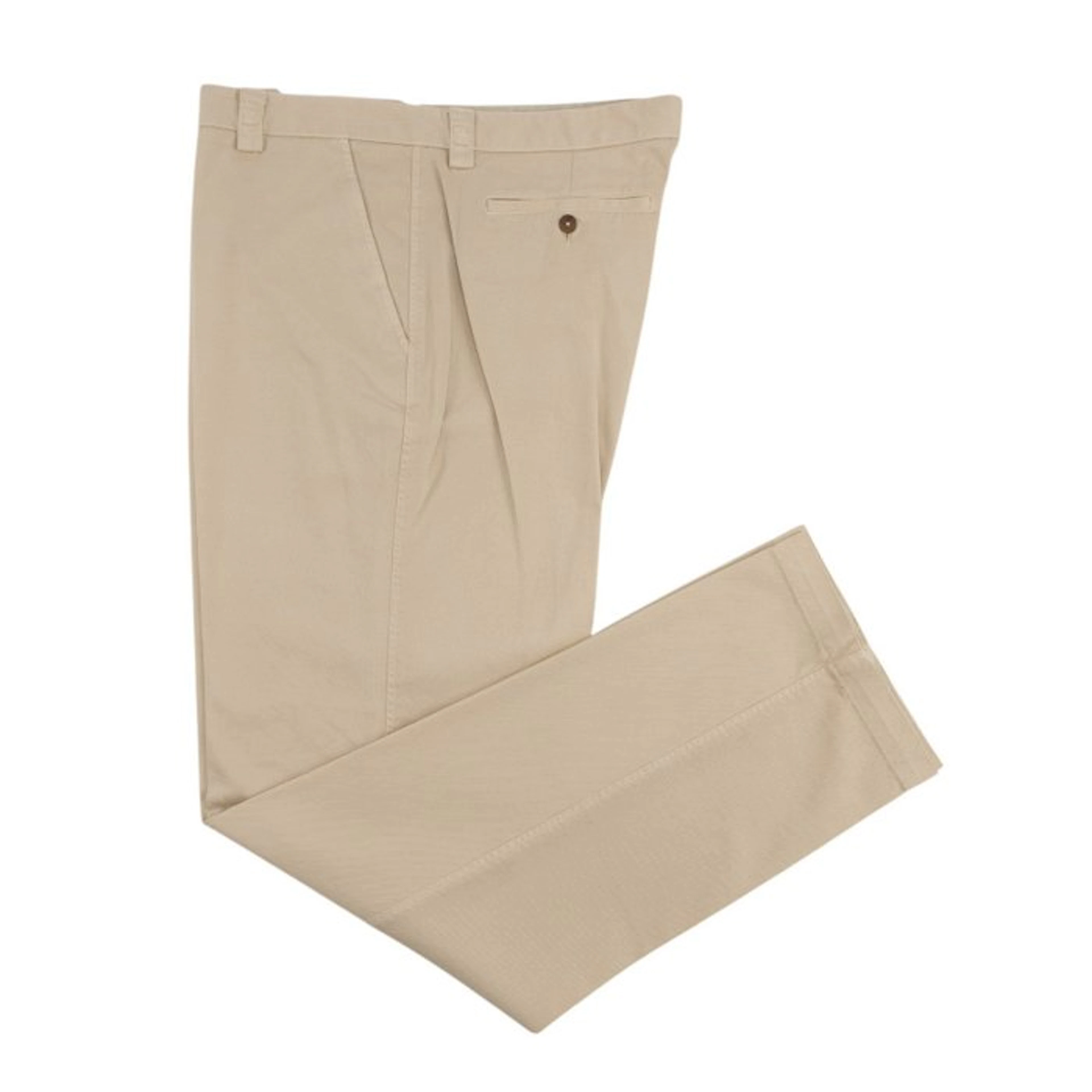 ETRO MILANO - 56 IT - Beige Twill Cotton Chino Pant...