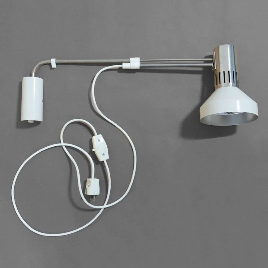 Wall lamp - Metal, Steel, Aluminium, Plastic, Chrome - AKA — Telescoping Arm